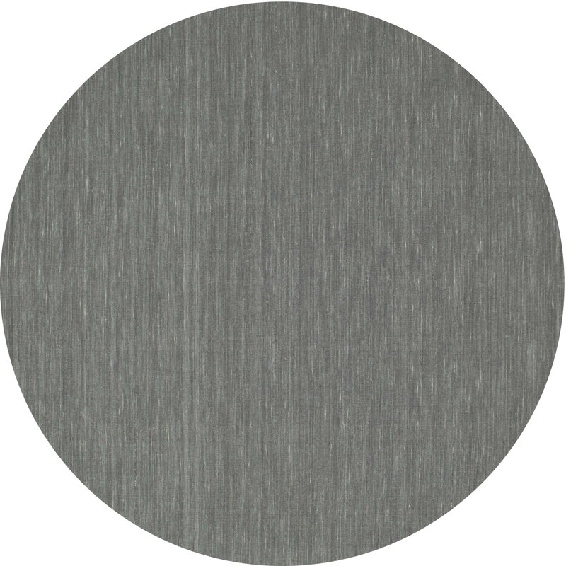 Tapis gris zone contemporaine, Rond 5 pi