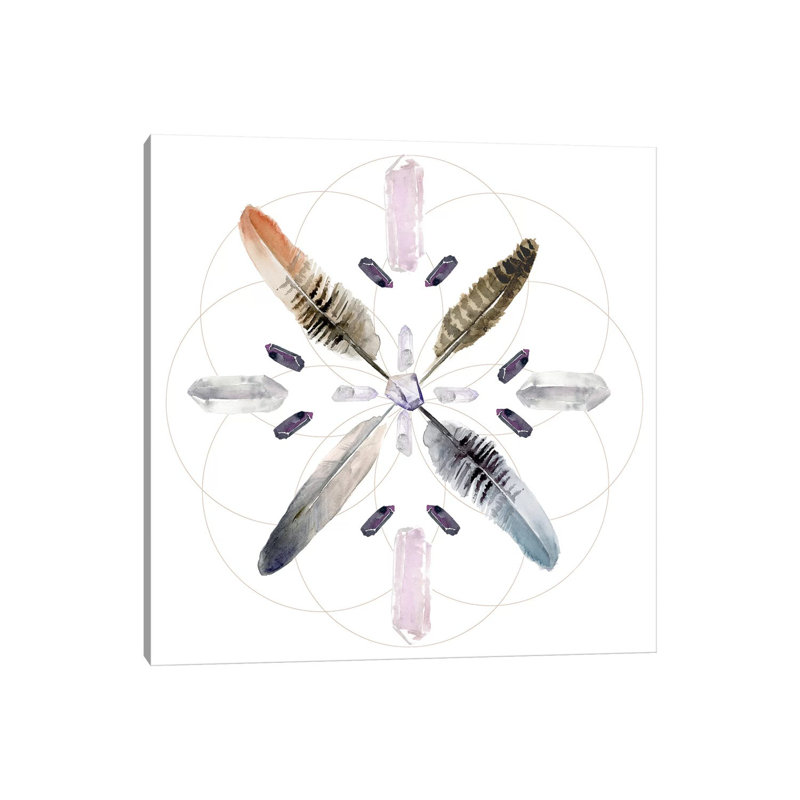 Crystal Matrix 1 Piece Wrapped Canvas Wall Art, 93.98 cm H x 93.98 cm W