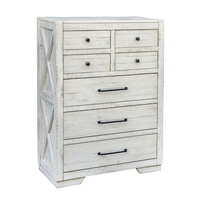 Malmberg Solid Wood 40'' W 7 - Drawer Dresser