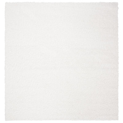 Jiang Shag White Area Rug