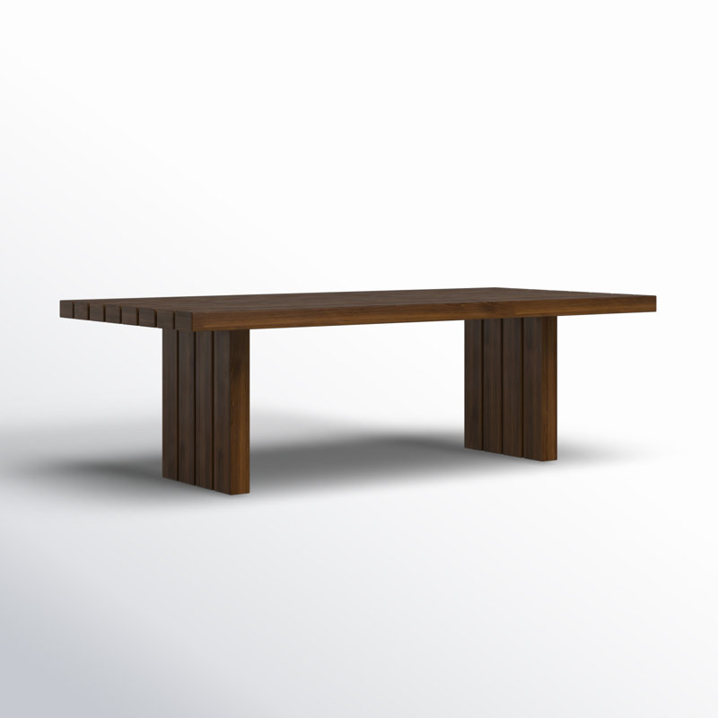 Encino Outdoor Teak Dining Table, 42" D x 108" L x 30" H