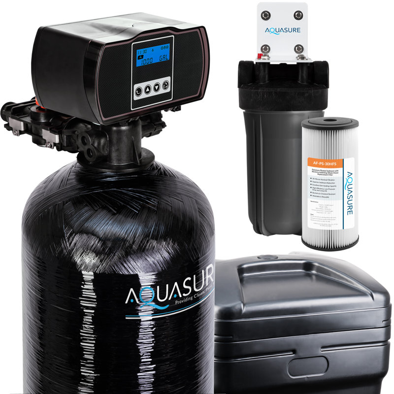 Aquasure 48,000 Grain Whole House Water Softener with Sediment Pre-Filter