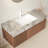 Jaime Wall-Mounted Bathroom Vanity with Ceramic Sink