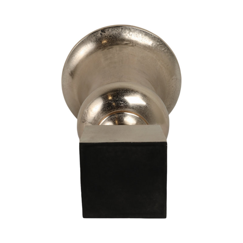 Kenosha Handmade Aluminum Floor Vase, Gold