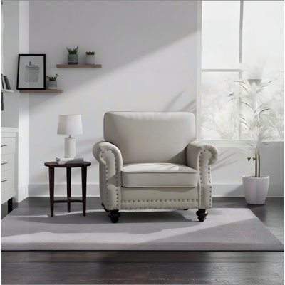 Chaise d'appoint classique en velours avec pieds tournés en bois massif et fauteuil rembourré