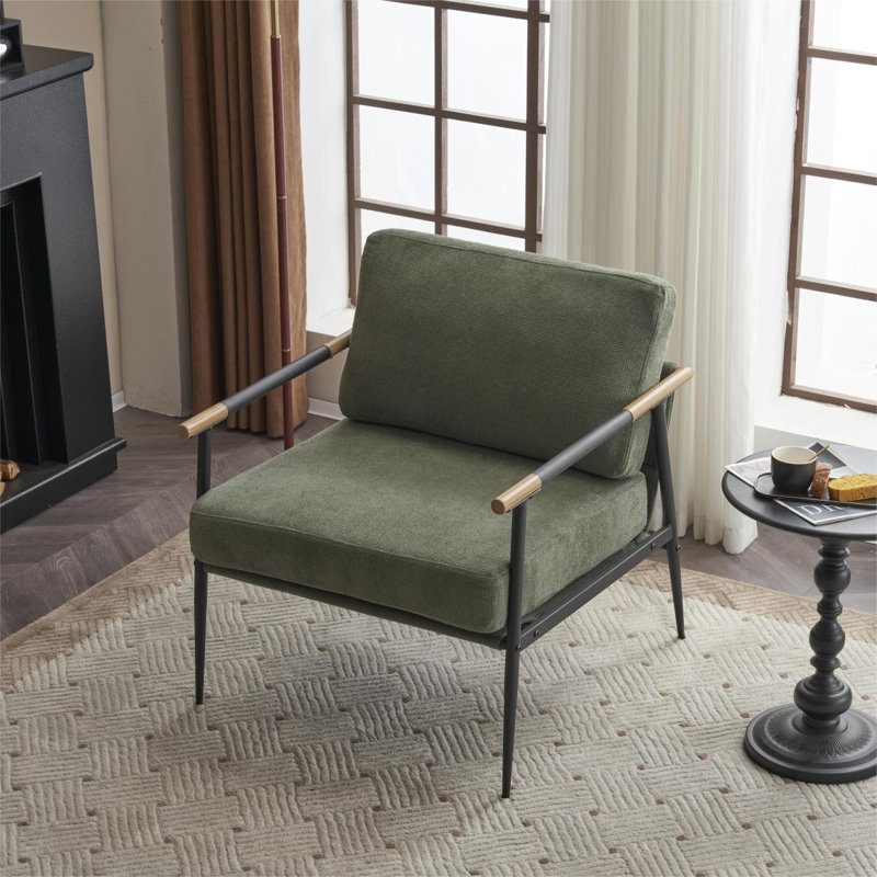 Chaise d'appoint Modern Modern, Chenille brun