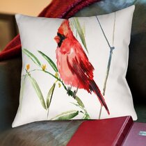 Cardinal Christian Apparel Women Mom Friend Christian Religious Cardinal  Bird Throw Pillow, 18x18, Multicolor