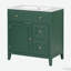 Meuble-lavabo à cadre en bois massif 30 po avec comptoir d'évier-475447387-475447384