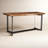 Burnell Rectangular Solid Wood Top with Iron Base Dining Table-403463928-403463929