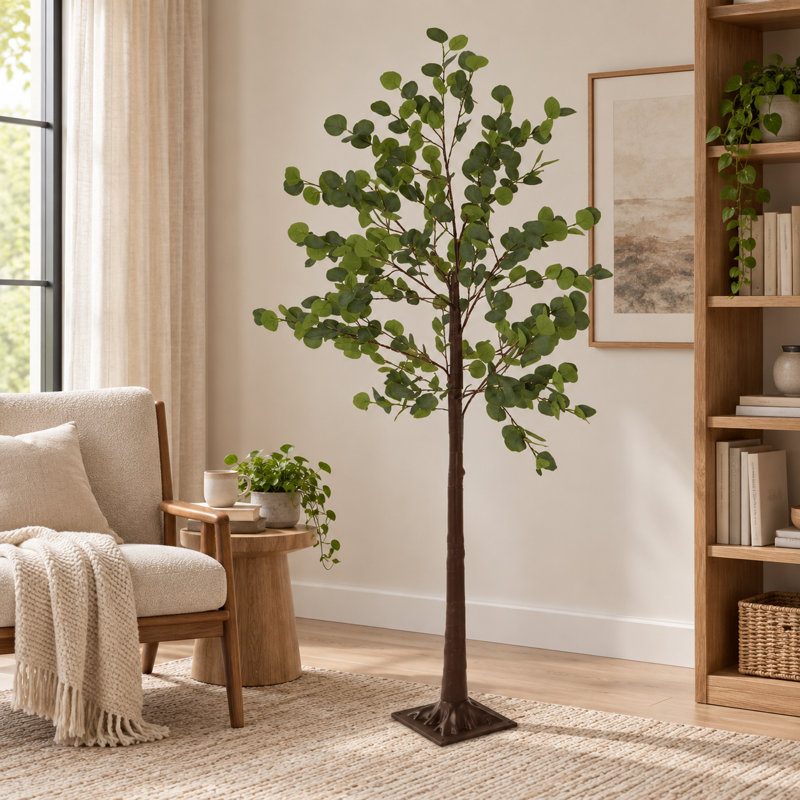 71 " Bronzed Tree Floor Lamp