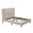 Bed Frame Queen Size High Headboard Upholstered Bed, 12-Slat Support