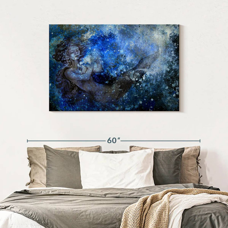 Kelan Abstract Mermaid, 30" H x 45" W