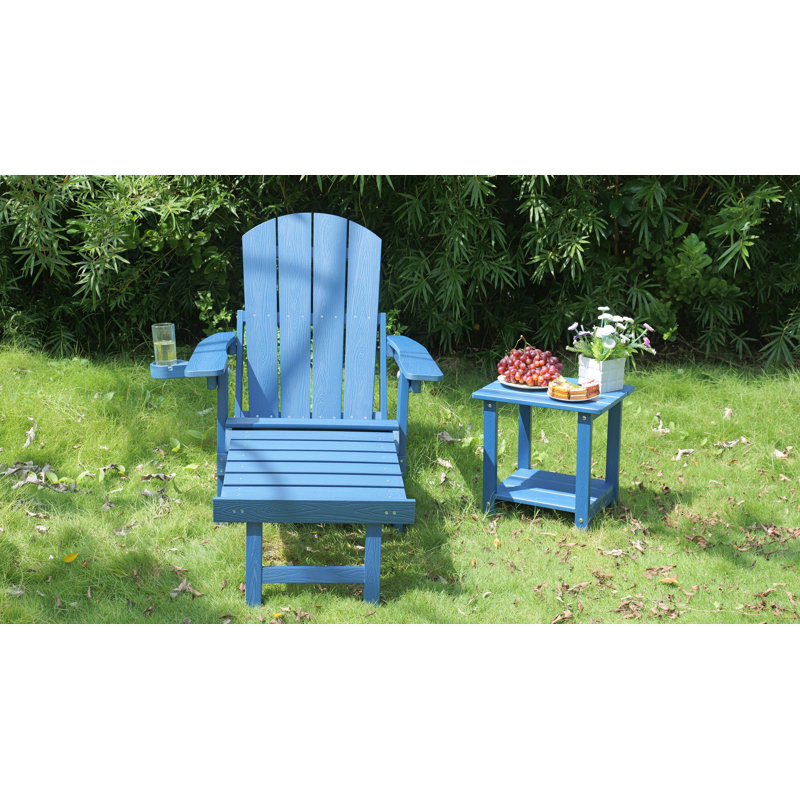 Chaises longues d'extérieur 2 pièces 2 pièces, Bleu très foncé