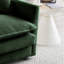 Chenille 2 salon - base en bois massif, revêtement, siège confortable en chenille, avec 4 coussins, structure, matériau, expérience relaxante