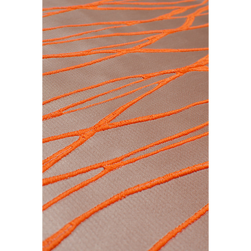 Barker Room Darkening Curtain Single Panel, Orange