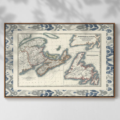Carte du Canada bordée