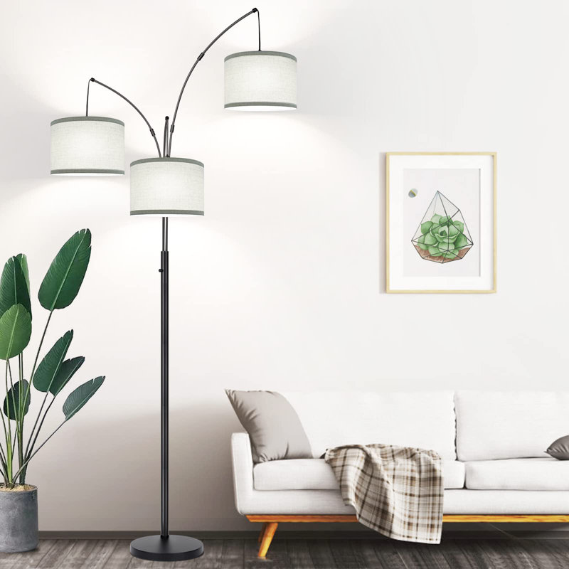 Ammara 79.88'' Tree Floor Lamp, Gray