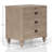 3 Drawer Nightstand, Sand Finish