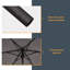 Parasol de marché hexagonal de 7,5 pi Ricki-1942474121