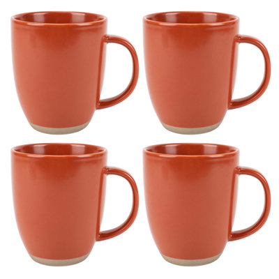 Mugs 4-Pack Raw Textured Bottom