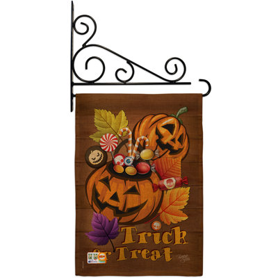 En toile jute 2 côtés 19 x 13 po ensemble de drapeau