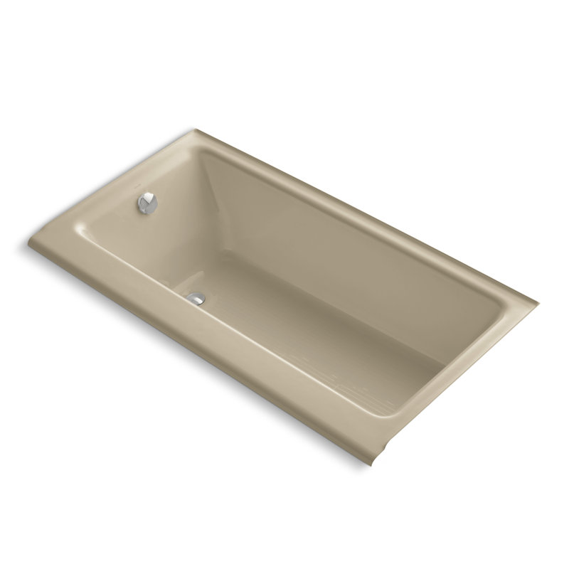 Highbridge 60" x 32" Drop In Soaking Bathtub, Sea Salt, Left