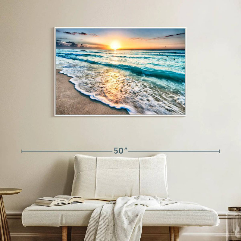 Foam Cancun Berklee, Cadre flottant blanc, 40 po x 27 po