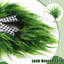 Couronne de porte d'entrée - Vert - 24 po Feuille de fougère Boston, printemps / été, extérieur / intérieur décor de ferme