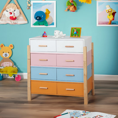 L'armoire combinée DRESSER Cabinet, armoire Storge, casiers, poignée en bois massif, peut être placée dans le salon, la chambre à coucher, la couleur de la salle à manger, blanc, bleu, orange, rose (armoire)