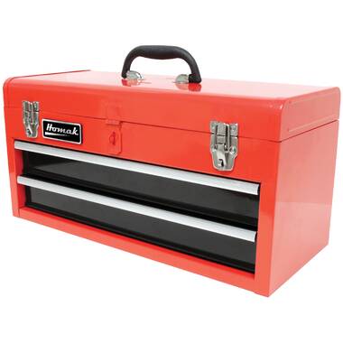 Stalwart Plastic Tool Box with Handle - 3-Tier Toolbox with Drill Bit  Holder by Stalwart (Red) & Reviews