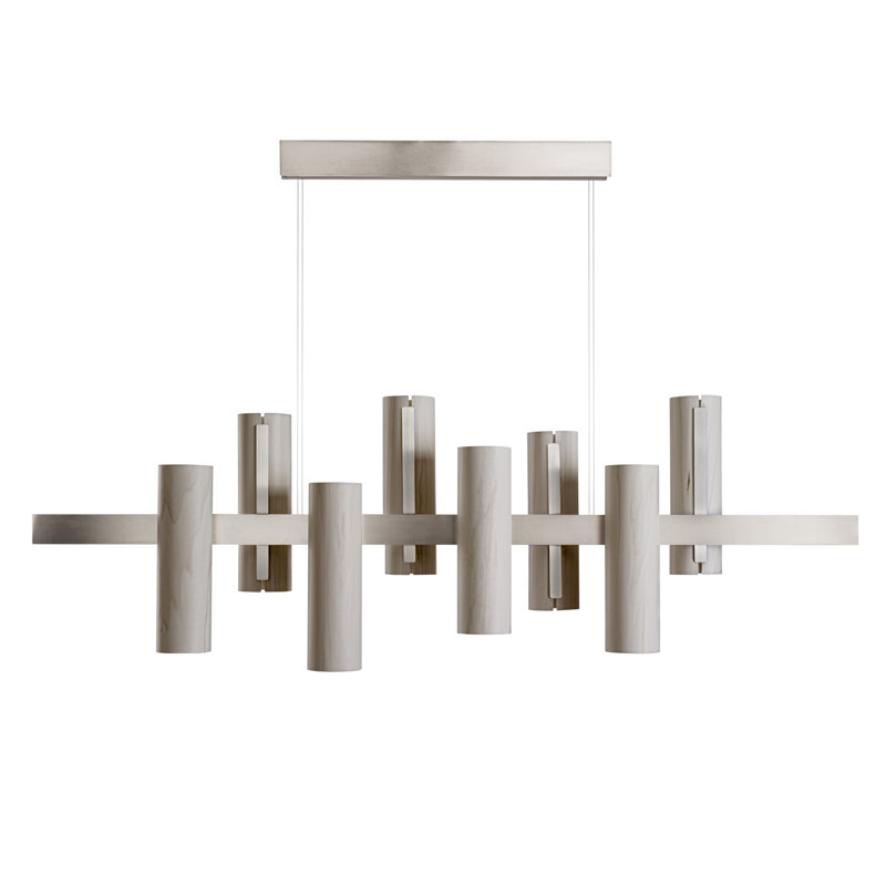 Black Note 8 - Light LED Pendant, Ivory White, Gold, 2700K Bulb Temperature