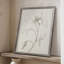 Impression florale vintage encadrée XVIIIe - bois massif-853290778