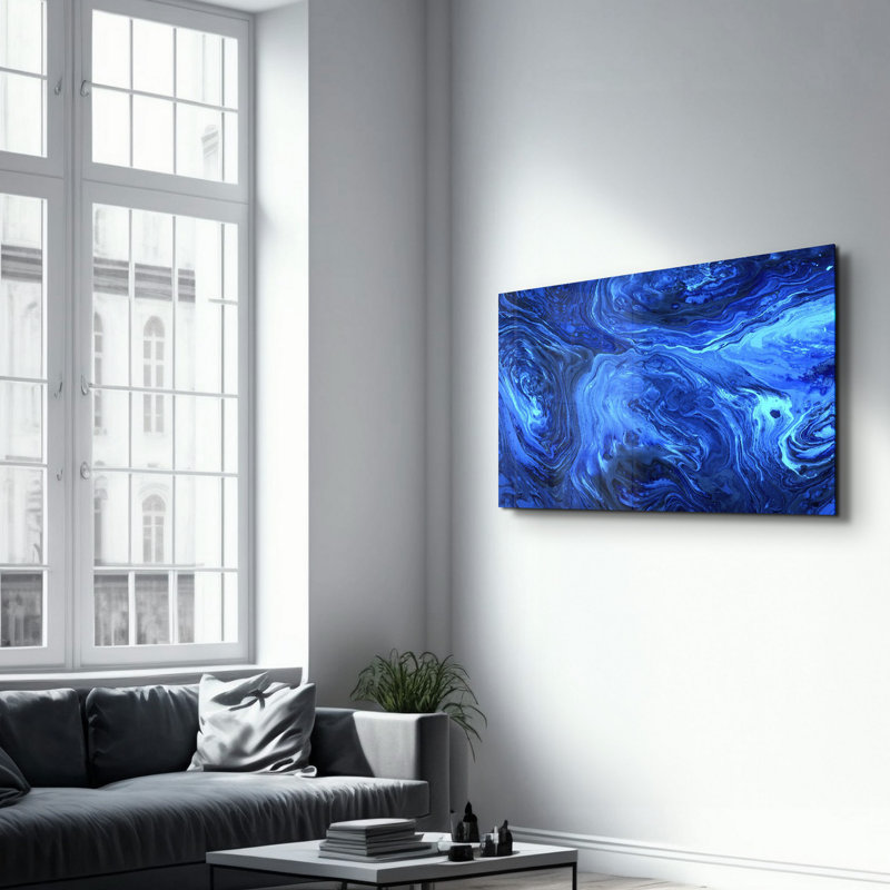Peinture décorative en verre trempé