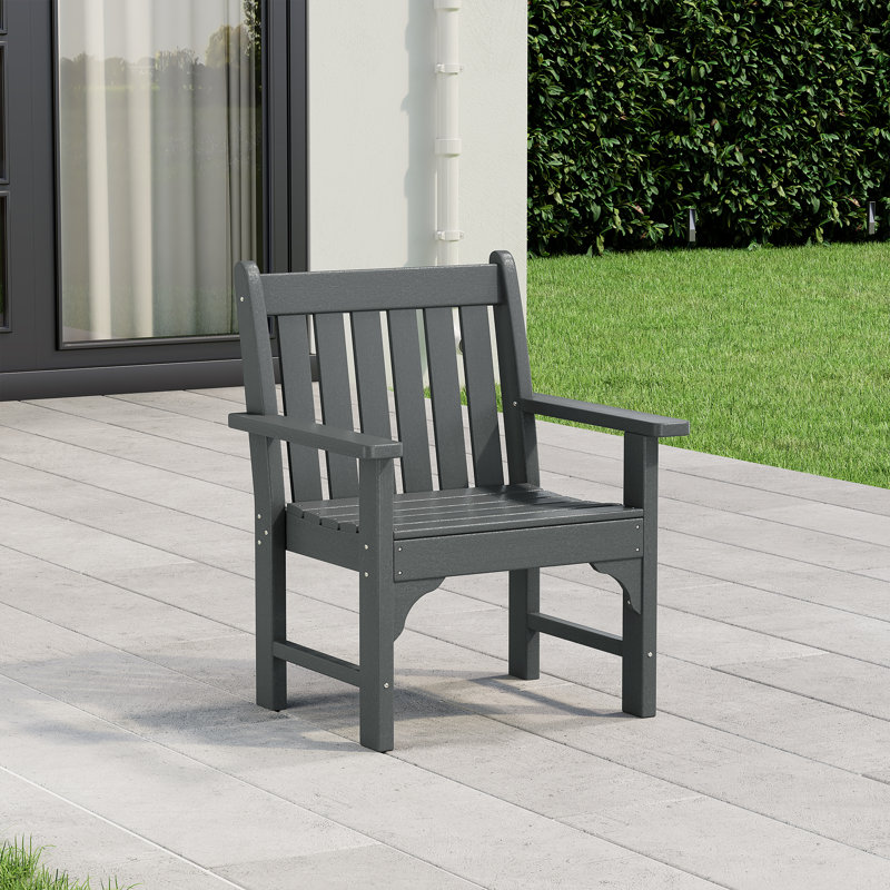 Laguna Garden HDPE All Weather Arm Chair, Gray
