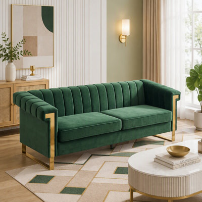 83.05'' Velvet Sofa