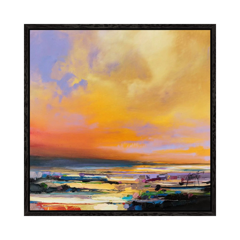 Diminuendo Sky Study I by Scott Naismith - Print on Canvas, 45.72 cm H x 45.72 cm W, Black Framed