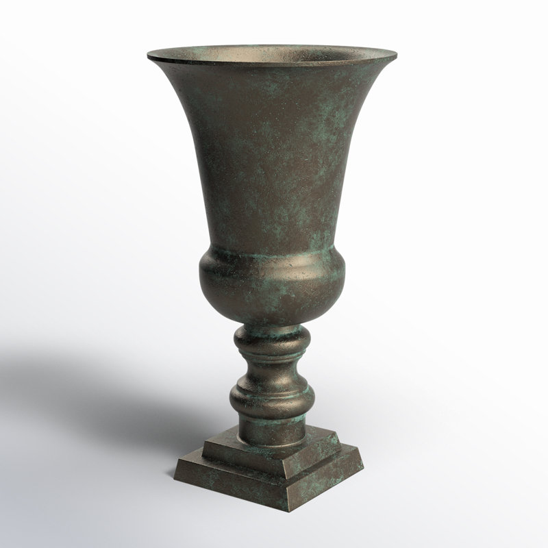 Epernay Metal Table Vase, 16.9" H x 9.5" W x 9.5" D