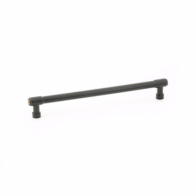 Emtek Jasper Bar Cabinet Pull, Oil Rubbed Bronze, 8" Center To Center