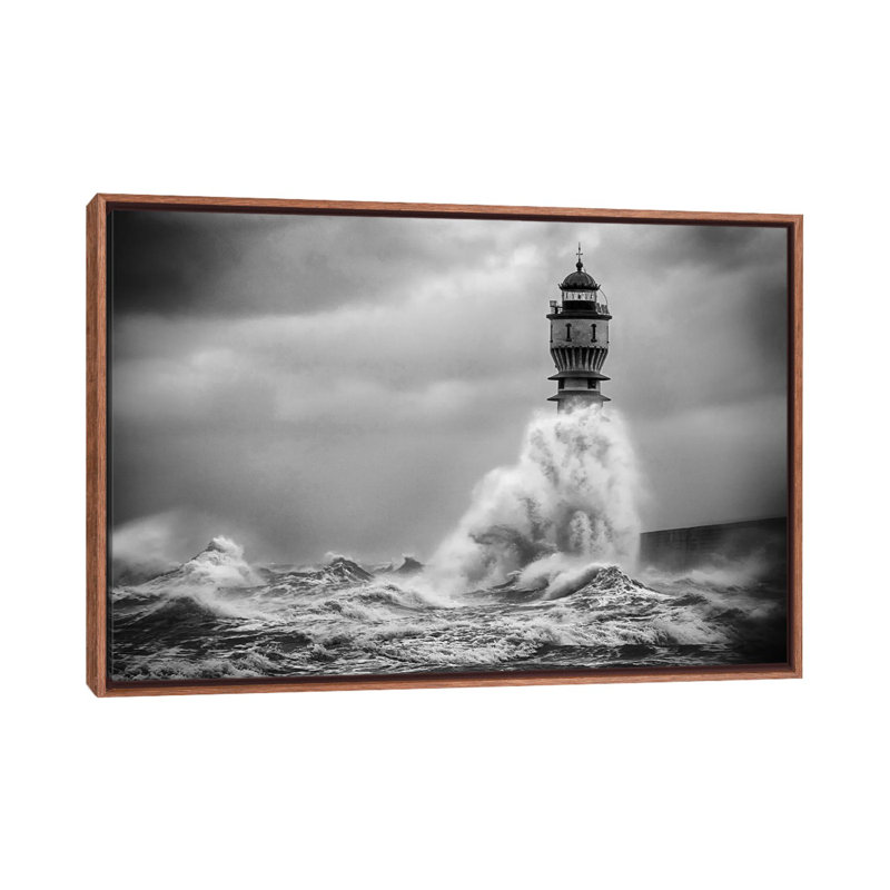 La Vague by Stéphane Pecqueux - Floater Frame Print on Canvas