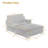 Bentura Oversized Upholstered Navy Corduroy Modular Chaise Lounge with Armrests & Throw Pillows-257373544-207004697