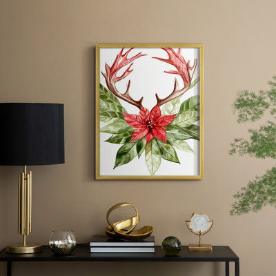 «Christmas Holiday Art DCCCL III», reproduction d'art encadrée - bois massif