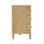 Commode en bois massif 68 po Solara en chêne naturel (6 tiroirs)-124503261