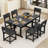 HIKHDPE 6 - Person Patio Dining Set With Rectangular Table All Weather Poly Dining Chairs Outdoor Table -945780970-949161301