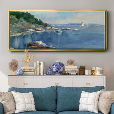Sailing Bay- Framed Canvas