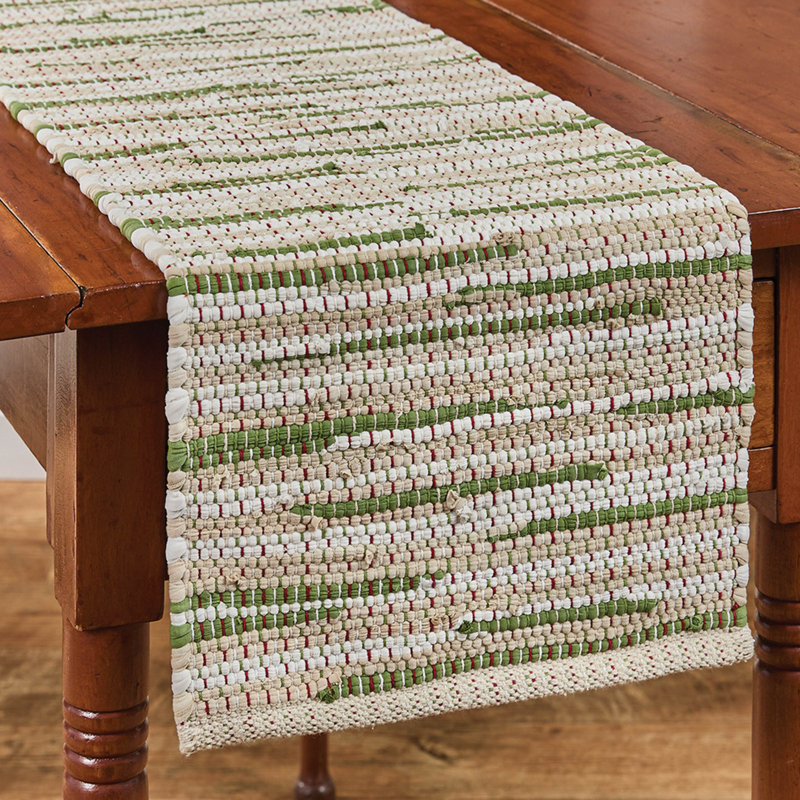Christmas Barn Chindi Table Runner 13", 36" L x 13" W
