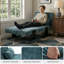 1 Seater Chenille Sofa Bed