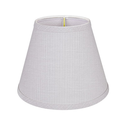 Abat-jour empire en lin gris clair