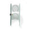 Applique murale en verre H 2,5 po avec bougie Mollie incluse