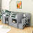 Twin Low Loft Bed With Built-In Stairs And Storage Drawer,Shelves-790858568