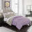 Solid Reversible Polyester Box Stitch Comforter Set-1924931581-1924931577